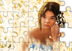 Łąka, Młoda, Kobieta