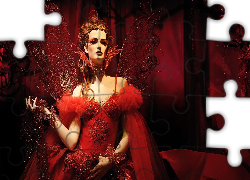 Kobieta, Motyl, Czerwień