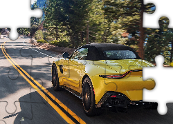Aston Martin Vantage, Roadster, Cabrio, Żółty