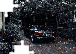 Czarne, Audi R8, Tył, Dom