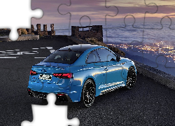 Niebieskie, Audi RS5, Coupe, Morze