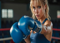 Kobieta, Sport, Boks