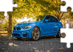 Niebieskie, BMW M3, F80, Sedan, 2014