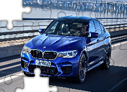 Niebieskie, BMW M5 F90, 2018