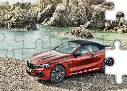 Czerwone, BMW M8 Competition, Kabriolet