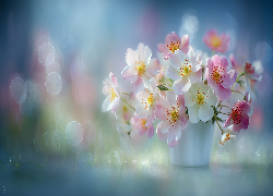 Dzikie róże, Bukiet, Bokeh, Grafika AI
