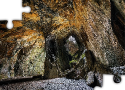 Skały, Grota, Jaskinia Katedralna, Cathedral Cave, Park Narodowy Lake District, Kumbria, Anglia