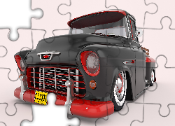 Chevrolet 3100 Pickup, 1955, Zabytkowy, Przód, 3D