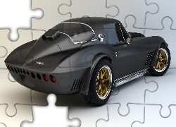 Chevrolet Corvette Grand Sport, 1964, Zabytkowy, 3D