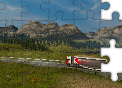 Gra, Euro Truck Simulator 2, ETS 2, Ciężarówka, Scania