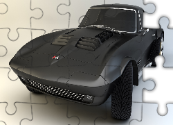 Zabytkowy, Chevrolet Corvette Grand Sport, 1964, Przód