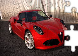 Czerwona, Alfa Romeo 4C, Przód
