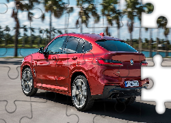 Czerwone, BMW X4 M40d, 2019