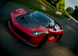 Gra, Forza Horizon 4, Ferrari, Czerwone, Przód