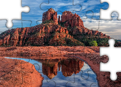Czerwone, Skały, Cathedral Rock, Sedona, Arizona, Stany Zjednoczone