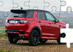 Czerwony, Land Rover Discovery Sport, 2017