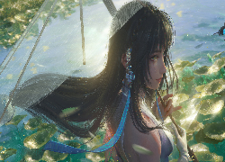 Dziewczyna, Parasolka