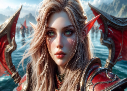 Dziewczyna, Elfka, Fantasy