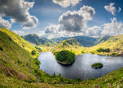 Park Narodowy Lake District, Jezioro Haweswater, Dolina Mardale, Góry, Kumbria, Anglia