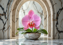 Kwiat, Storczyk, Różowy