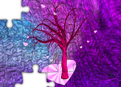 Drzewo, Serca, Grafika 2D