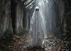 Halloween, Duch, Kostium, Grafika AI