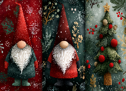 Skrzaty, Choinka, Grafika AI