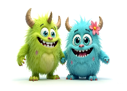 Stworki, Rogi, Grafika