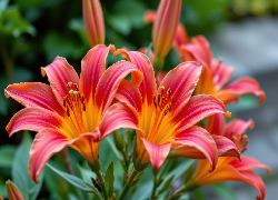 Dwie, Rozwinięte, Lilie