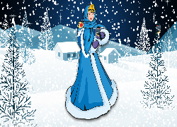 Zima, Dziewczyna, Grafika