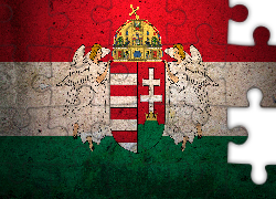 Flaga, Królestwo Węgier, 1867-1918