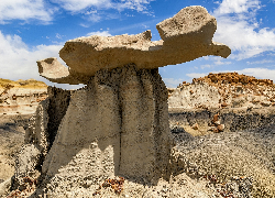 Formacje, Skały, Bisti Badlands, Nowy Meksyk, Stany Zjednoczone