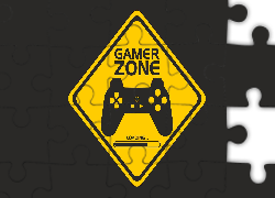 Napis, Gamer zone, 2D