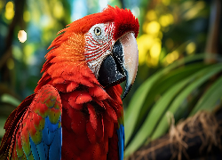 Papuga, Ara, Zbliżenie