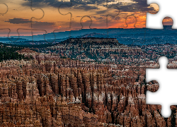 Góry, Skały, Park Narodowy Bryce Canyon, Utah, Stany Zjednoczone