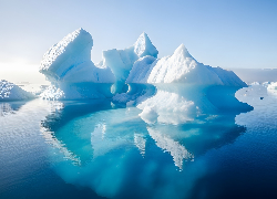 Morze, Góry lodowe, Odbicie