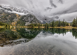 Góry Skaliste, Jezioro, Officers Gulch Pond, Kolorado, Stany Zjednoczone