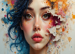 Twarz, Dziewczyna, Grafika