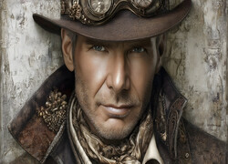 Harrison Ford, Indiana Jones, Aktor, Film, Grafika AI