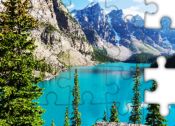 Góry, Jezioro Louise, Park Narodowy Banff, Kanada