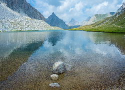 Jezioro Oronaye, Góry, Alpy Kotyjskie, Francja