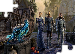 Gra, The Elder Scrolls Online High Isle, Postacie, Rycerz, Łucznik, Elfka, Statek