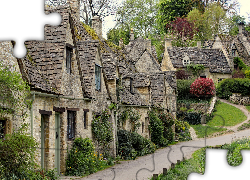 Anglia, Hrabstwo Gloucestershire, Bibury, Domy, Ulica