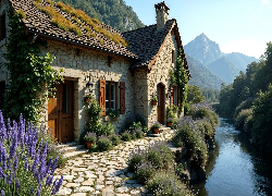 Dom, Kamienny, Rzeka