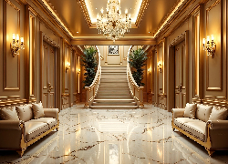 Wnętrze, Hol, Schody