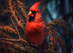 Kardynał szkarłatny, Gałęzie, Al