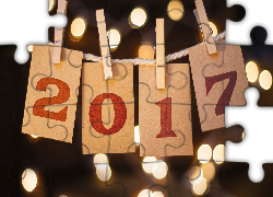 Nowy Rok 2017, Sznurek, Karteczki