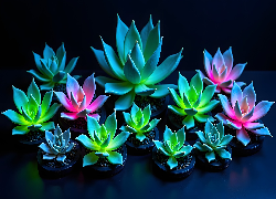 Sukulenty, Eszeweria, Rośliny