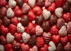 Czekoladki, Słodycze, Serduszka