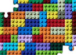 Tekstura, Klocki, Lego, Kolorowe